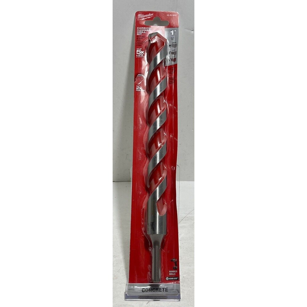 Milwaukee 1" Carbide Hammer Drill Masonry Drill Bit 48-20-9054 (Concrete) Sealed